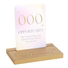 Angel Number Affirmation Cards with Wooden Stand Paper Witchcraft Spiritual