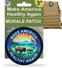 Make America Healthy Morale Patch Made in the USA Trump Maga