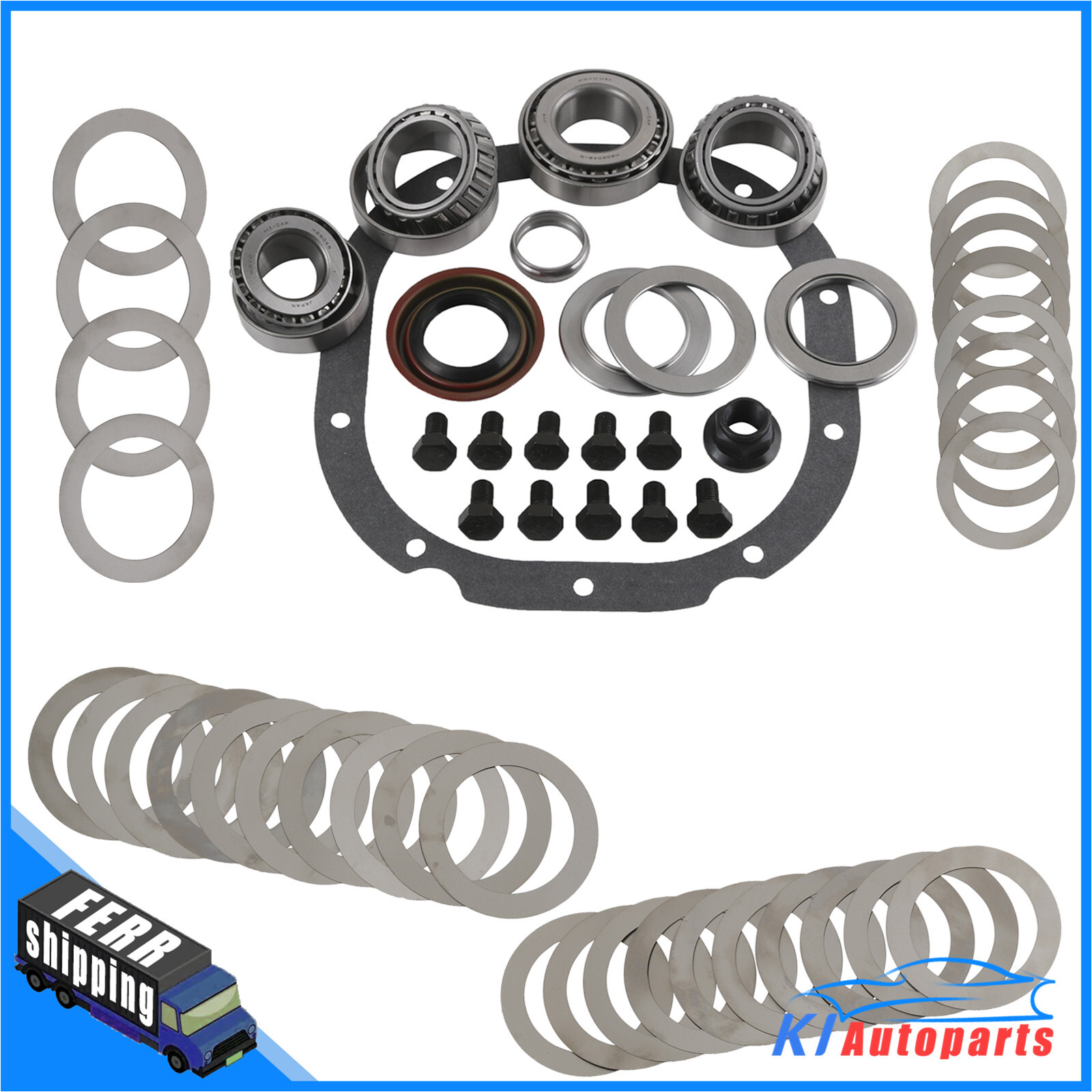 Ford 8.8 Ring and Pinion Master Kit with High-Torque Rear Pinion Bearing  -image