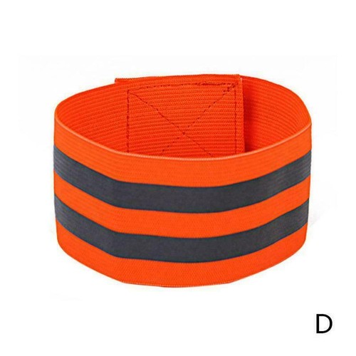 LED Flashing Static Light Reflection Armband 5cm Wide Reflective Elastic Y0Q6 - Picture 10 of 10