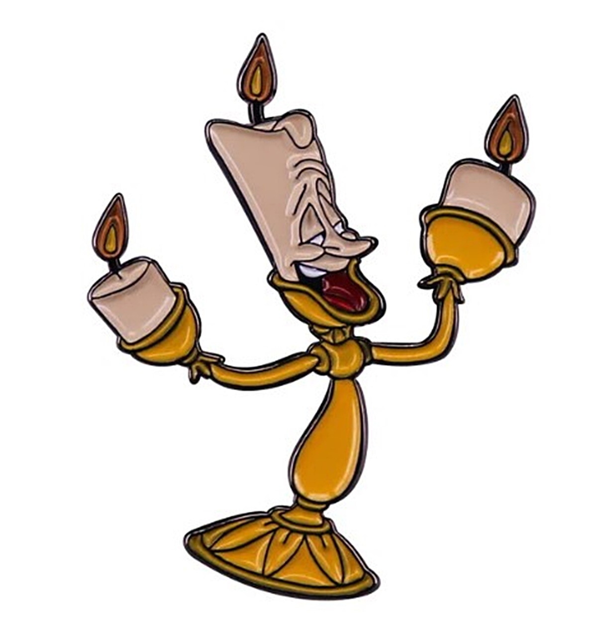 Beauty and the Beast Lumiere Candlestick Character Metal Enamel Pin