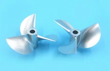 CNC Aluminum Propeller OD48mm 3 Bladed 4814 Prop for 3/16 4.76mm shaft RC Boat