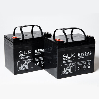 PAAR 12V 33AH ÜBERHOLTE MOBILITÄTSROLLER ROLLSTUHL BATTERIEN 34AH 35AH 36AH