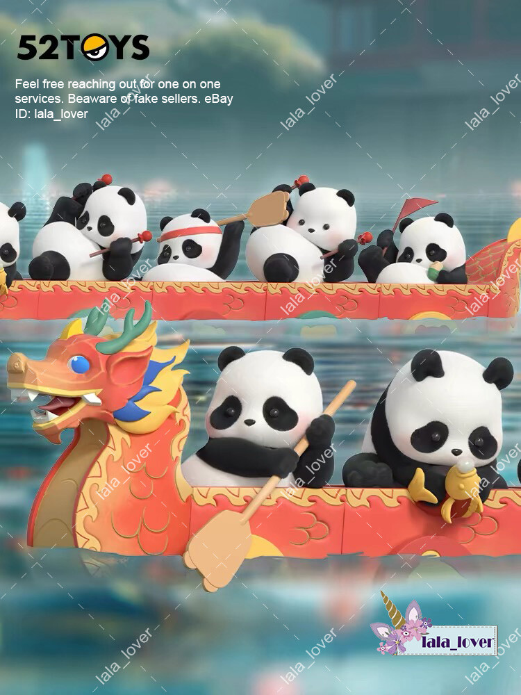 52Toys Panda Roll Dragon Boat Series Blind Box Confirmed Figure