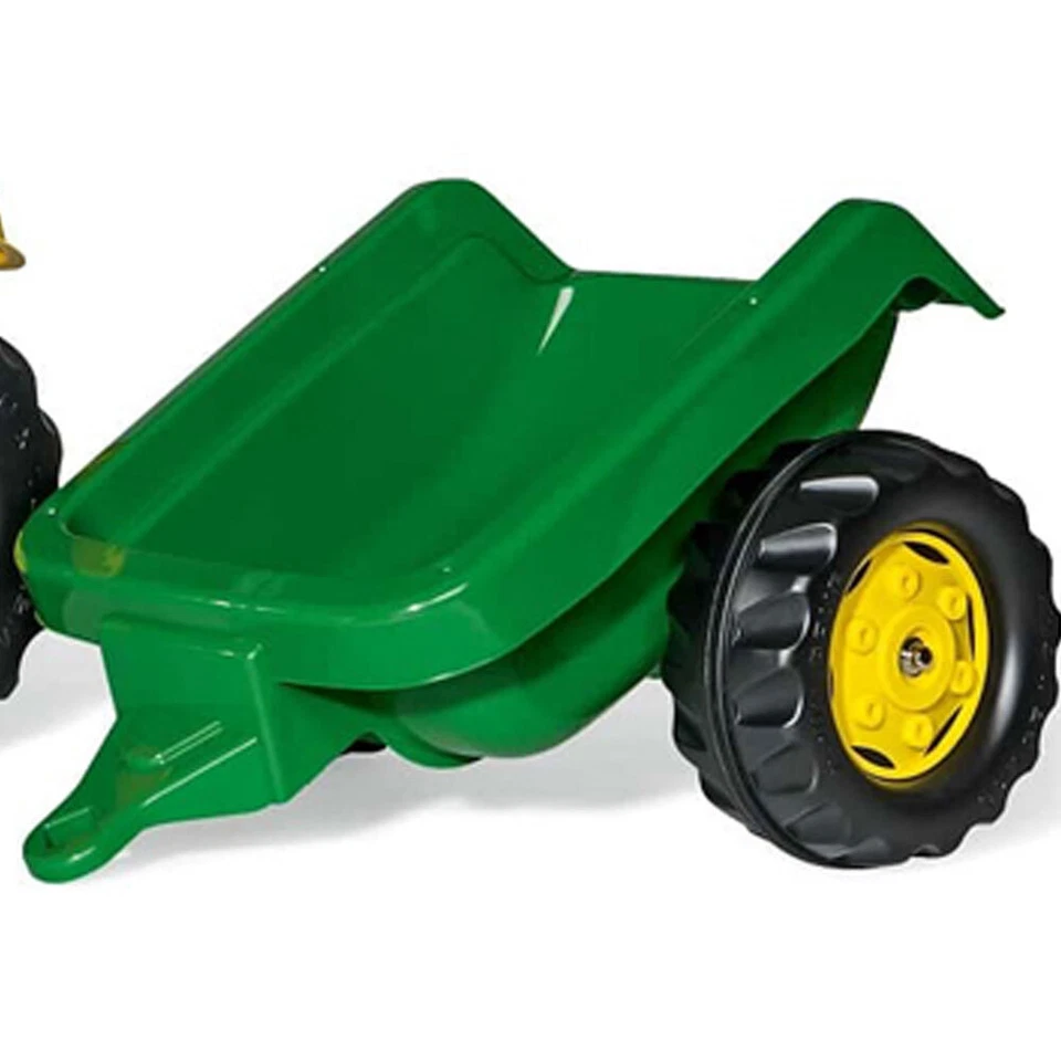 John Deere Classic 134cm Ride On Toy Outdoor Tractor w/ Trailer Kids 3y+ Green - image 2 of 4