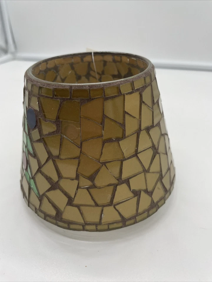 Caja en caja para interiores de hogar decorativo mosaico pantalla de vela 11076 Foto 4 de 4
