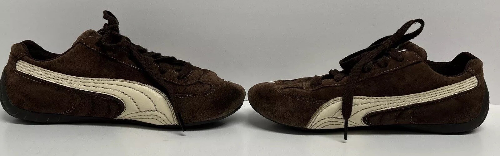 Puma Speed Cat Suede Leather Brown with Creme Athleti… Gem