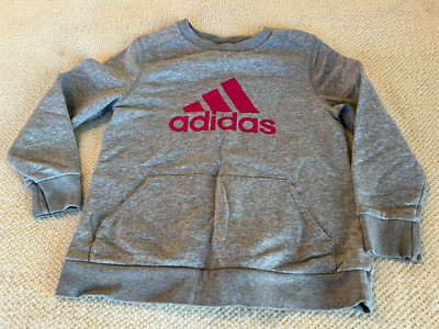 Girls Adidas Sweater Gray 7/8
