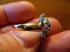14k SAPPHIRE DIAMOND RING/GREAT CLASSIC LOOK "SPECIAL PRICE" — photo 3