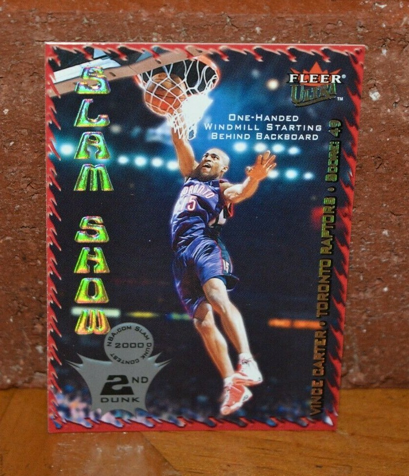 BASKETBALL CARD FLEER ULTRA SLAM SHOW VINCE CARTER TORONTO RAPTORS