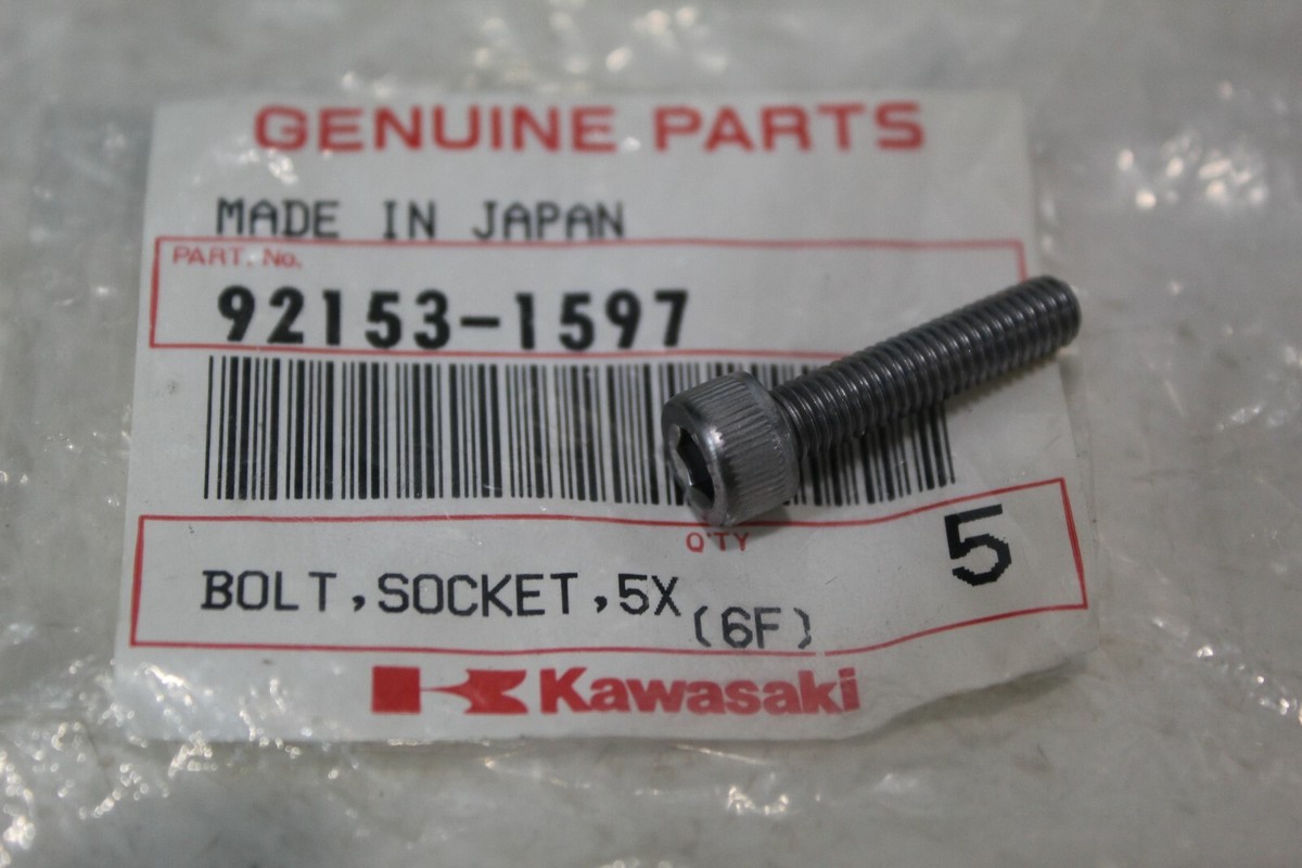 OEM KAWASAKI NINJA ZX1400R BOLT,SOCKET,5X22 PART # 92153-1597 | eBay