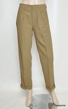 Nwt 345 Ralph Lauren Blue Label Wool Blend Cuffed Ankle Pants Trousers Tan 2