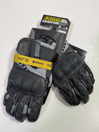 KLIM Men's Adventure GTX Short Gloves Motorcycle Gear - Medium - Asphalt