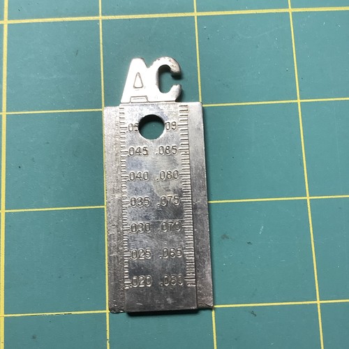 Vintage AC Delco Spark Plug Tool Gap Gauge GG-14