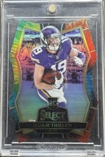 2016 Panini Select Adam Thielen Premier Level Die Cut Rainbow /25