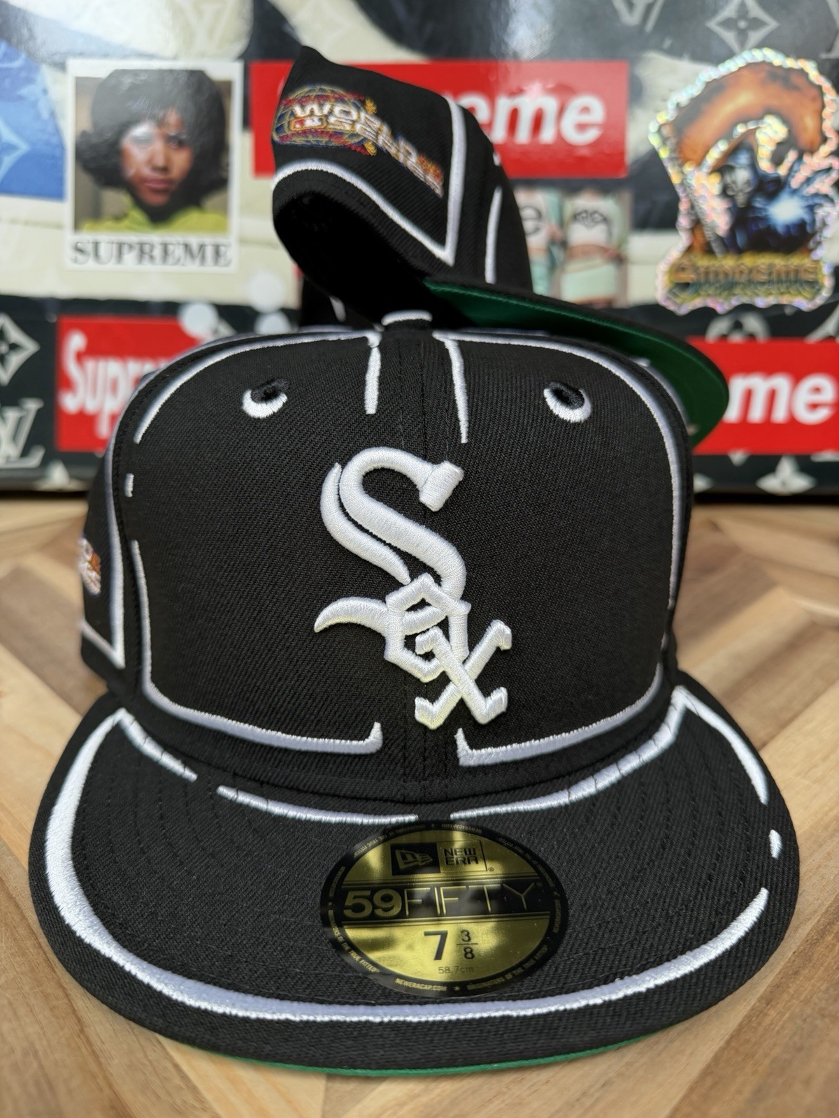 New Era Lids HD x Joshua Vides Chicago White Sox Fitted Contrast 7 3/8