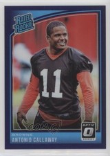 2018 Donruss Optic Rated Rookie Purple Prizm 43/50 Antonio Callaway #191 05gv