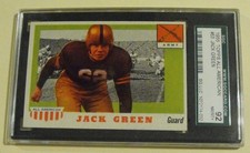1955 Topps All American #53 Jack Green Army SGC 92 NM/MT+ (8.5)  Rare