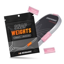 Snap Weights for 16mm Pickleball Paddles, No-Residue Clip-On Design pink