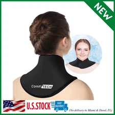 Neck Ice Pack Wrap Gel - Upgraded Ice Packs for Neck Reusable, Hot and Cold Comp