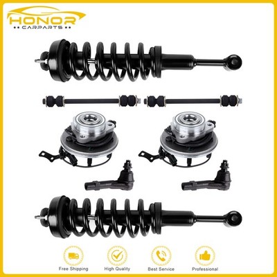 Front Struts Springs Hub Tie Rods Sway Bars For 2006-2010 Mercury Mountaineer
