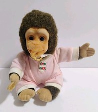 Vintage Baby Chimp Monkey 10" Plush