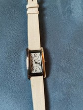 Citron quartz watch PTC-745 with white strap and rectangular face