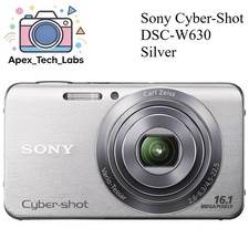 Sony Cyber-Shot DSC-W630 Digital Camera 16.1MP 5x Optical Zoom Silver Auto Focus