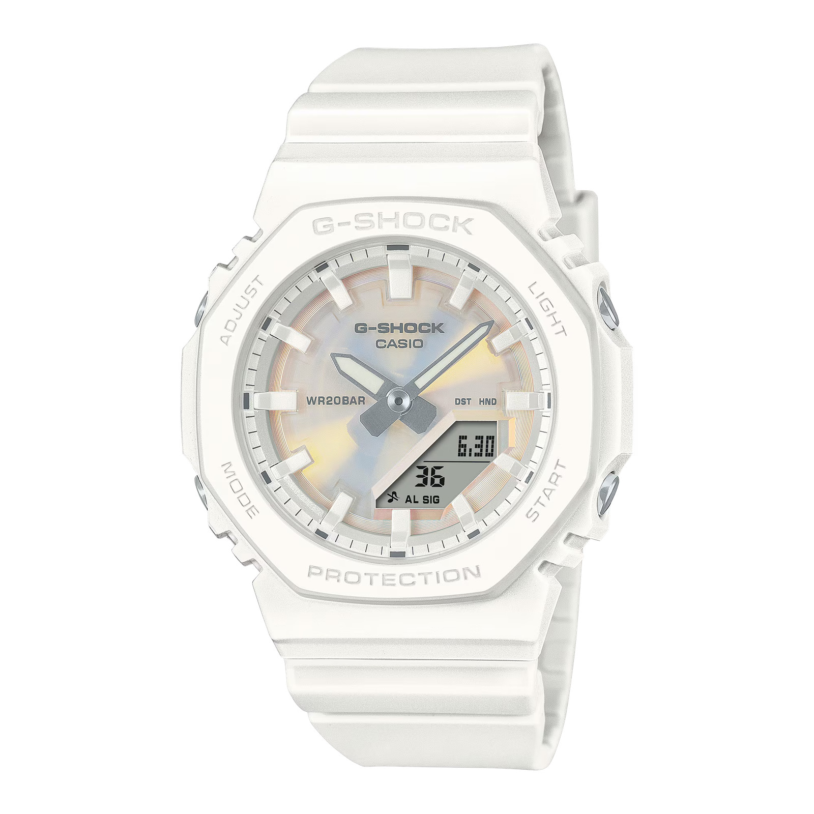 G-Shock GMAP2100PC7A Sunny Style Polarized Dial White Resin Ladies Watch