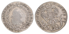 AUSTRIA Joseph II, 1780-1790, AR Silver 20 kreuzer, 1772-G, 6,5g