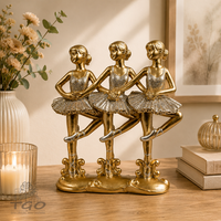 Formano Skulptur Ballettgruppe Aus Kunststein Goldener 20Cm-769114