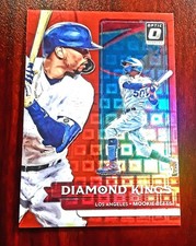 2022 Panini Donruss Optic DK /99 Mookie Betts Red Pandora Prizm #27