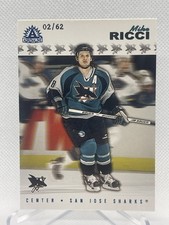 2001-02 Pacific Adrenaline Mike Ricci #169 Blue Parallel 02/62