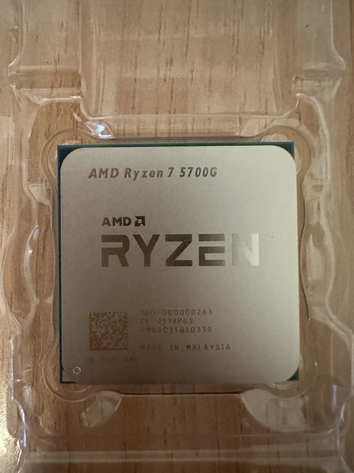 AMD Ryzen 7 5700G 8-Core 16-Thread Desktop CPU Processor Model 100