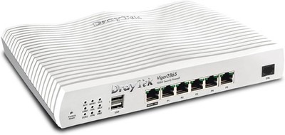 DrayTek Vigor 2865 Ethernet Router, VPN-Firewall, VDSL2 35b/ADSL2+ Dual-WAN, Int