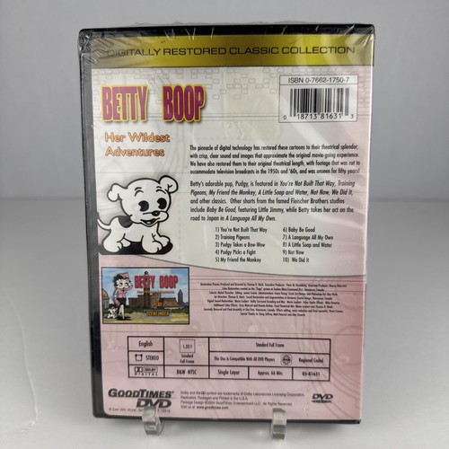 Betty Boop - Her Wildest Adventures (DVD, 2004) Brand New Factory Sealed - Picture 2 of 4