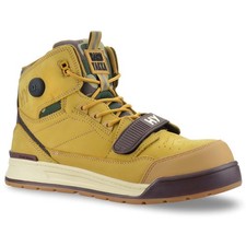 Mens Leather Safety Steel Toe Cap Walking Work Ankle Boots Trainers Shoes Size