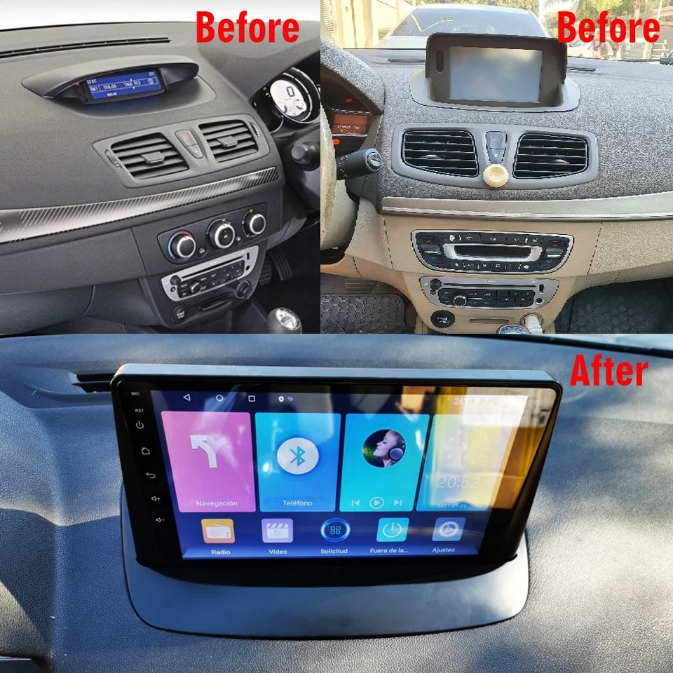 Android 15 Autoradio Navi Carplay GPS BT für Renault Megane III 2009-2015 64G - Bild 2 von 4