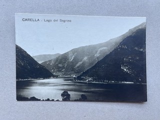 S) Cartolina formato piccolo Carella Longne al Segrino Eupilio Como 1925