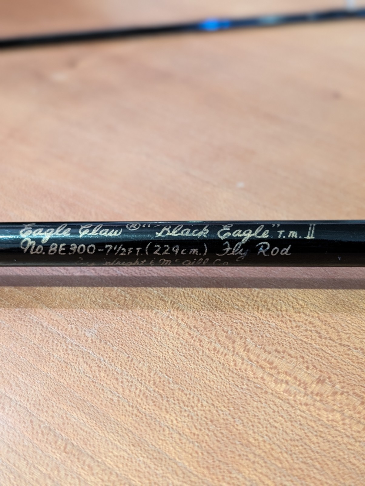 Black Fly Rods Eagle Claw Black Eagle BE300 Fly Fishing Rod 7 1/2 ft Black, Cork ...