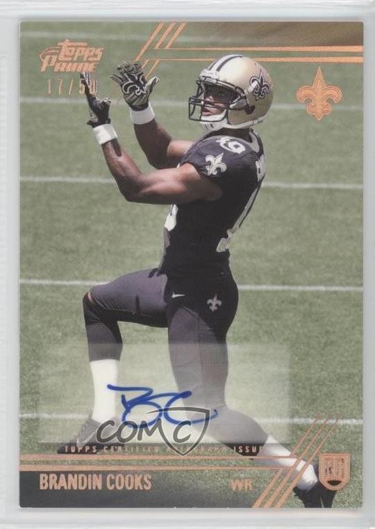Brandin Cooks Topps Prime #141 Autograph-Copper Rainbow