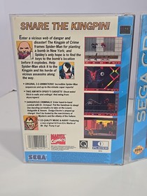 Amazing Spider-Man vs. The Kingpin Sega CD Manual w/ Reg Card CIB Authentic