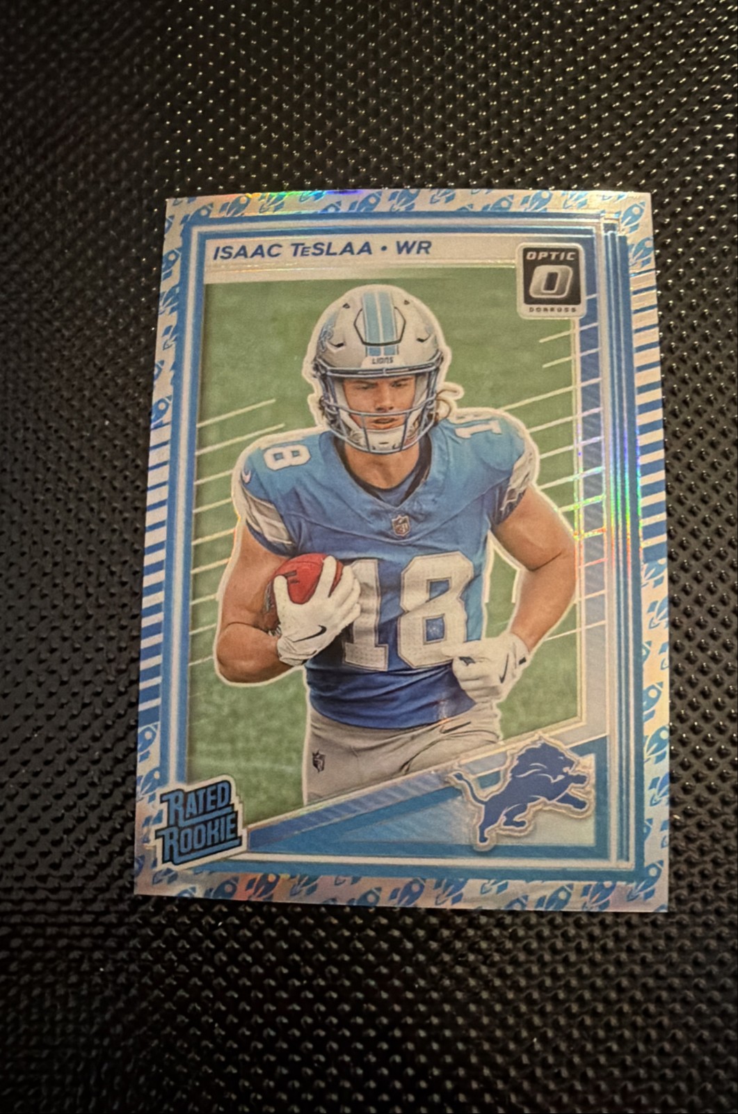 2025 Panini Donruss Optic - Rated Rookie Isaac Teslaa #219 Rocket Prizm (RC)