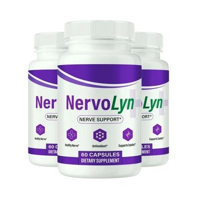 3-Pack NervoLyn Capsules - Nervolyn Overall Nerve Wellness Support - 180 Caps