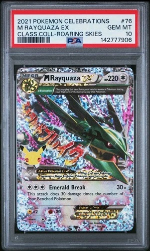 PSA 10 MEGA RAYQUAZA EX 76/108 CELEBRATIONS CLASSIC COLLECTION POKEMON 😍