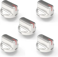 Samsung Stove Knobs Replacement Set for NX58M6630SS/AA & NX58M6650WS/AA 5 Pcs