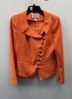 Vintage Y2K Tower Hill Collection Women's Orange 2 Piece Skirt Suit Set Sz 6 — photo 2