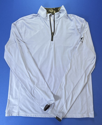 Greyson 1/4 Zip Tate Golf Pullover Light Wolf Blue Mens M Hazeltine National