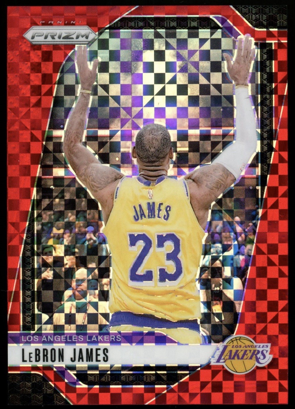 2024 PANINI PRIZM RED POWER #130 LEBRON JAMES #73/75 CHALK TOSS