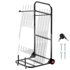VEVOR Folding Chair Rack Cart for 10 Chairs of 100 LBS Push-Style Chair Dolly